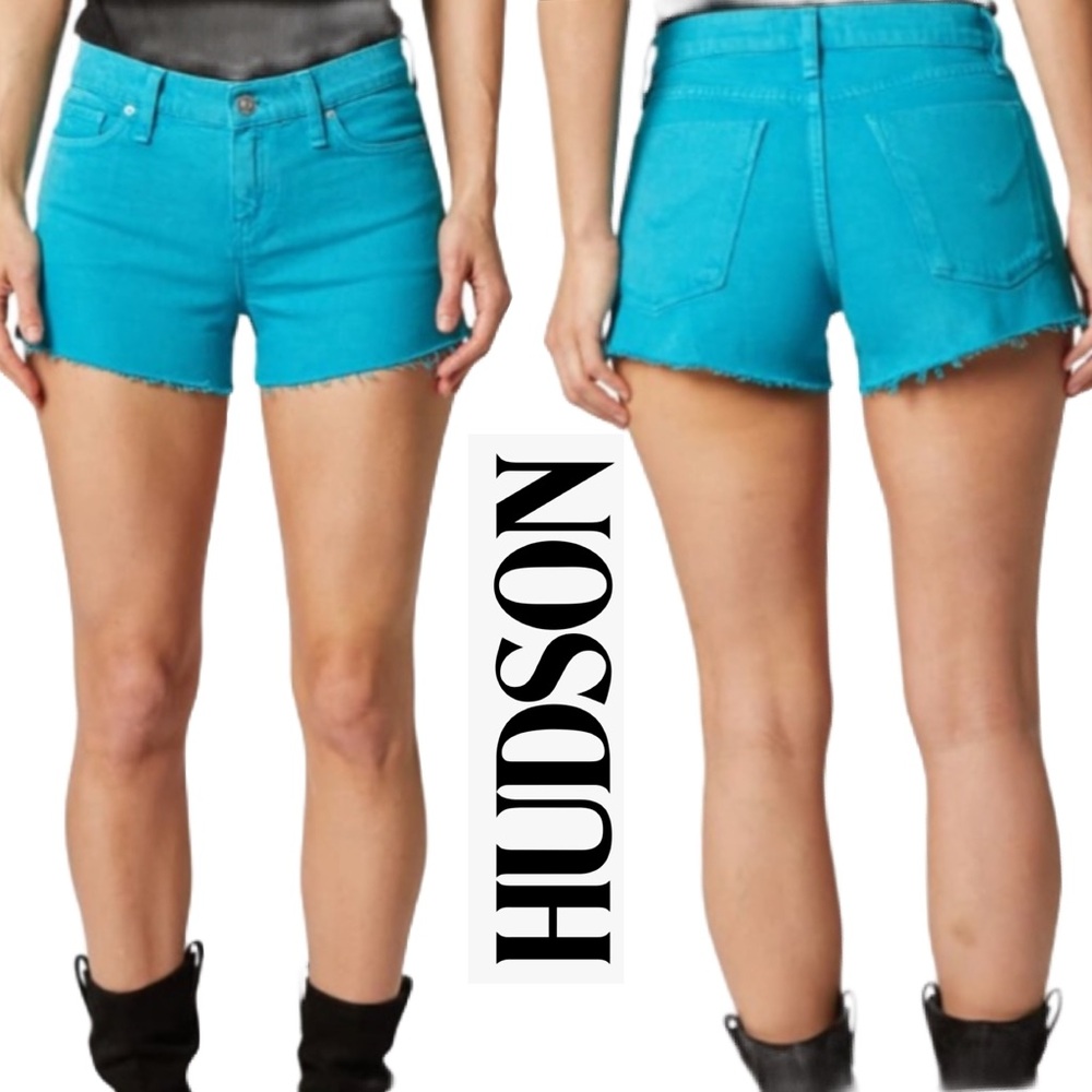 NWT - HUDSON  Gemma Midrise Cut-off shorts. Size 27